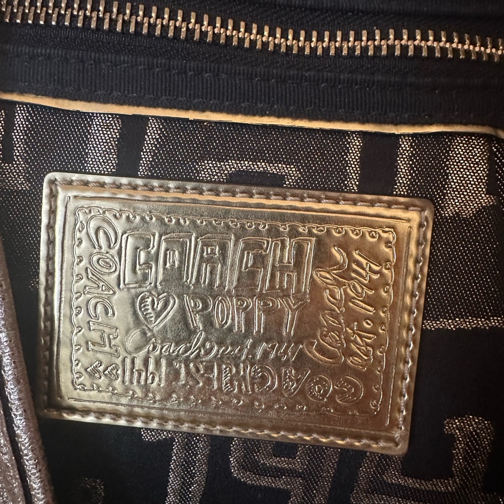 Coach Rare 2010 Gold Graffiti Tote Shoulder Bag style 15301 | With Hang Tags - Picture 13 of 16